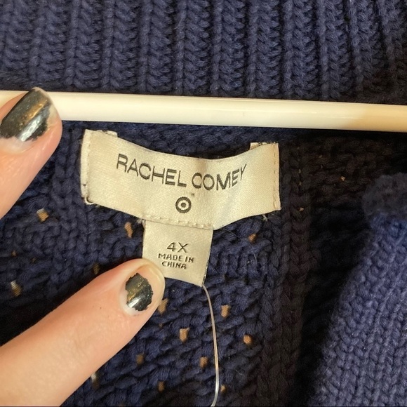 RACHEL Comey x Target Navy Knitted V-Neck Pullover Sweater - Picture 13 of 15